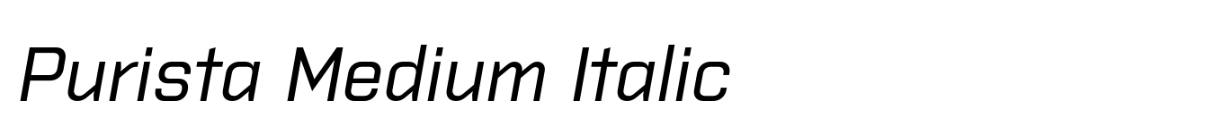 Purista Medium Italic